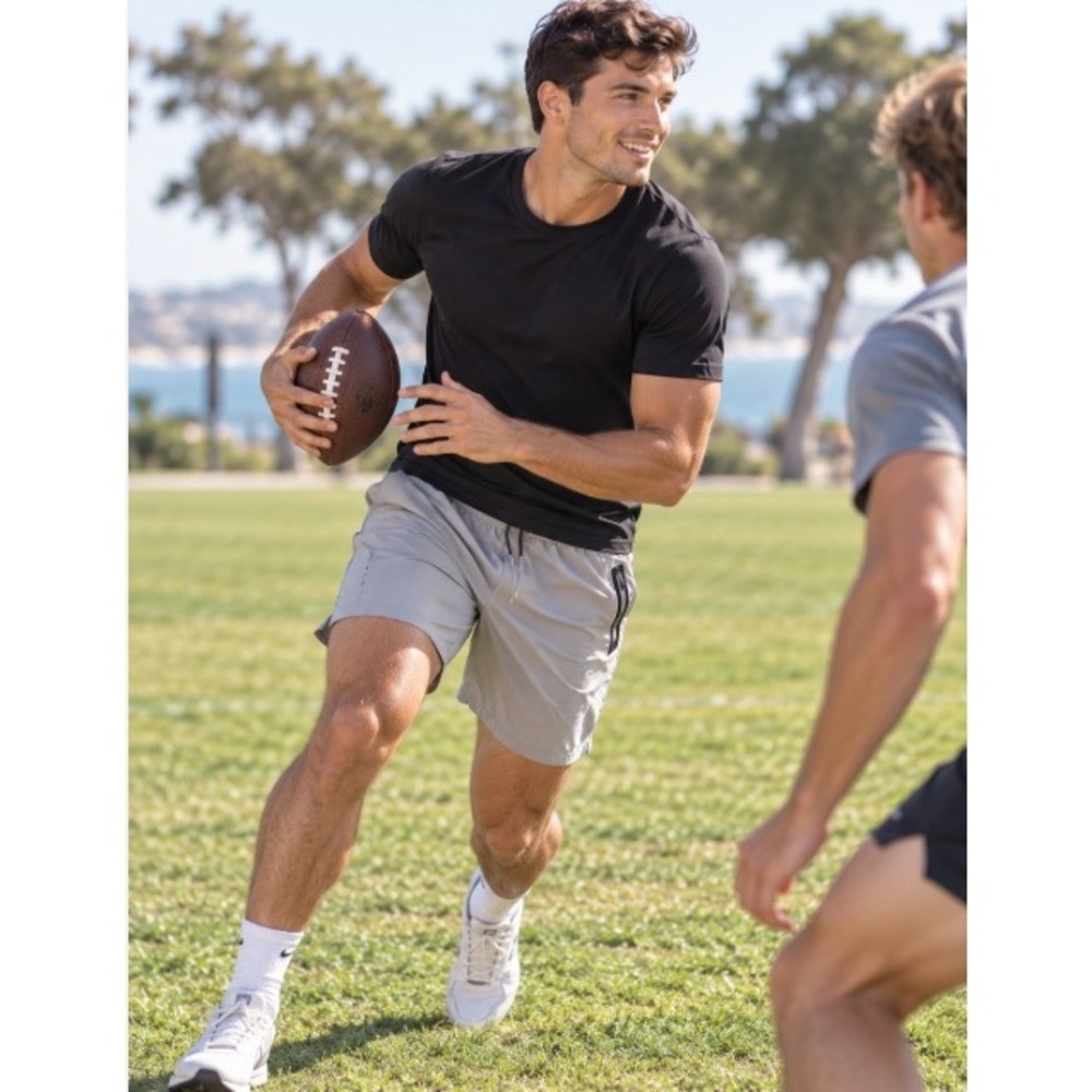 Ten Thousand The Session Short Mens Medium 5" Inseam Gray Training Running Gym